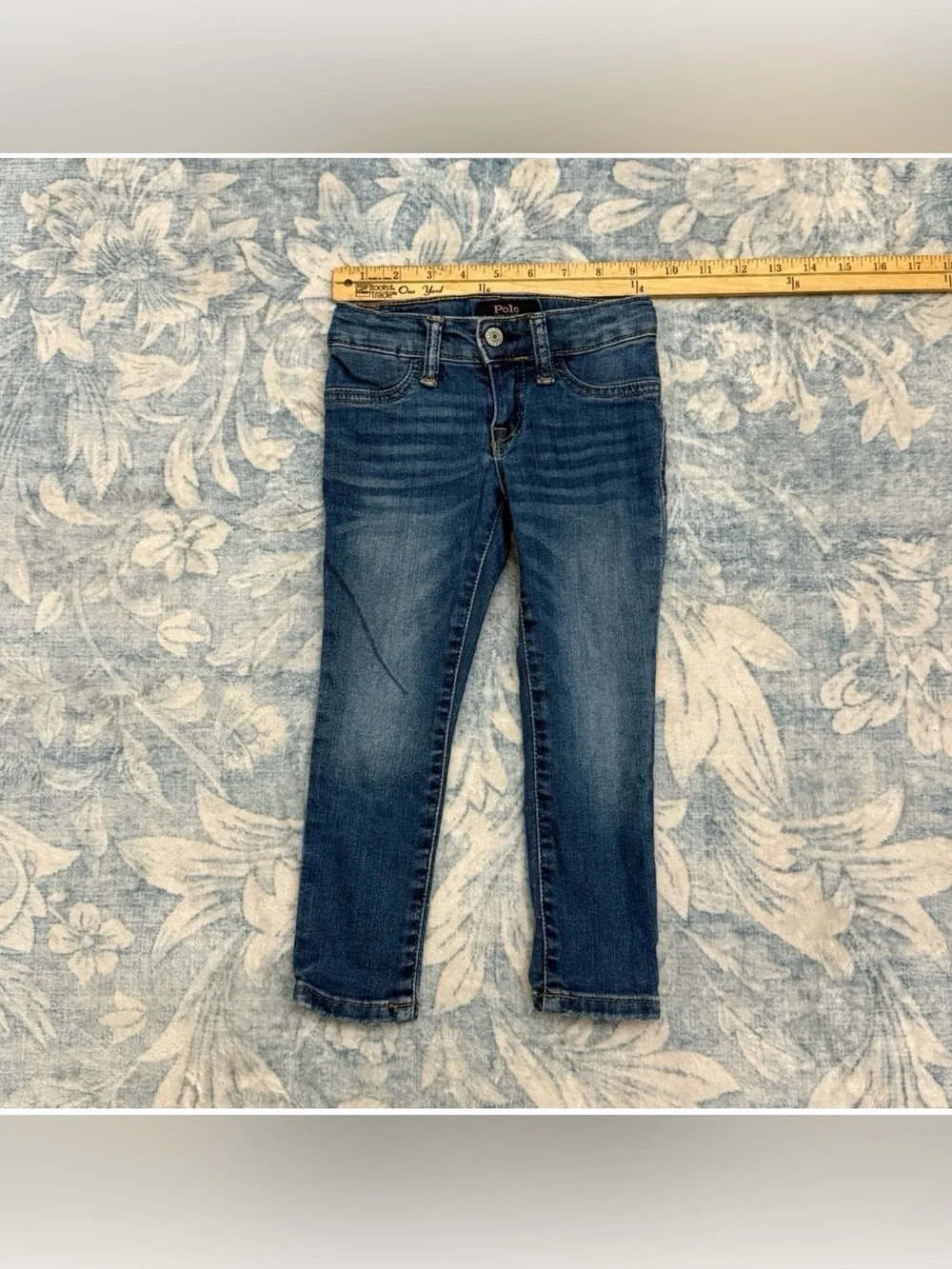 Polo Ralph Lauren Jeans Size 3 3T Toddler Blue Straight Adjustable Waist Boys